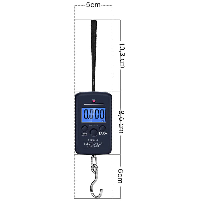 Portable 40KG Luggage Scale with Hook