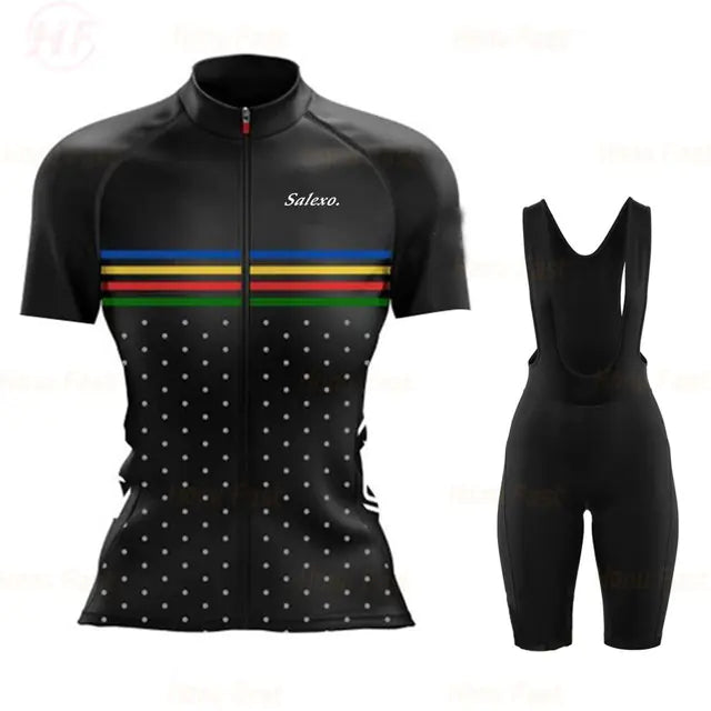 Women's Summer Breathable Cycling Jersey Set