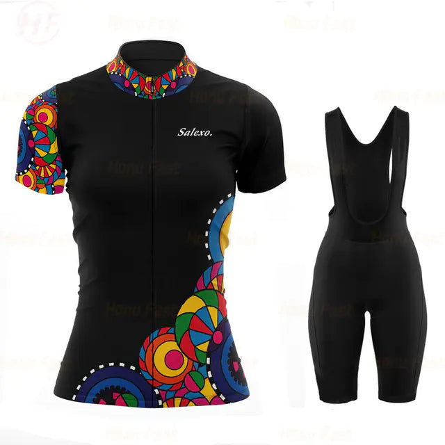 Women's Summer Breathable Cycling Jersey Set