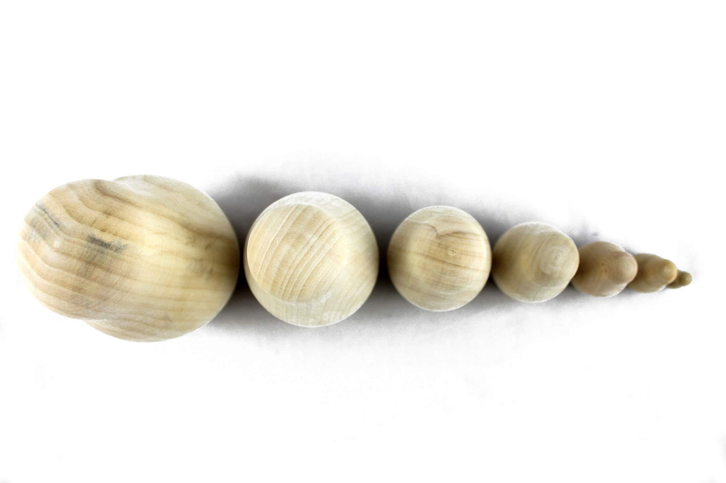 Unpainted Nesting Dolls DIY 7 Pcs Matryoshka Nesting Dolls Blank DIY Unfinished